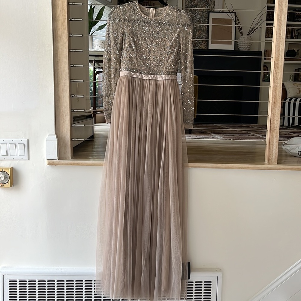 Needle and thread evening gown